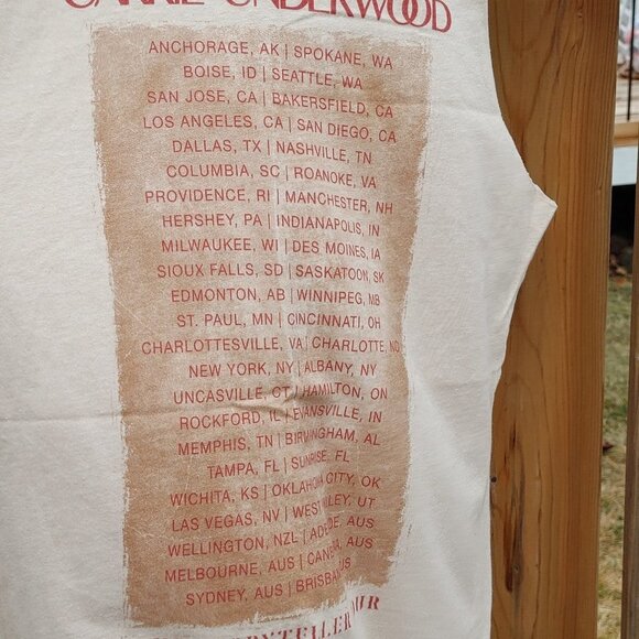 Carrie Underwood Storyteller Concert Shirt Women's Tank Top Size Small OFFICIAL - Picture 3 of 4
